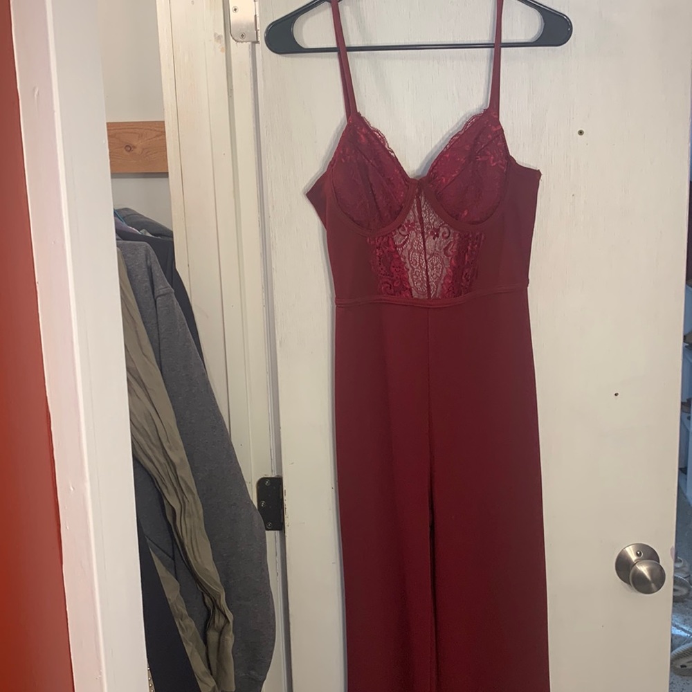 Maroon Windsor jumpsuit!